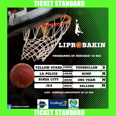 CHAMPIONNAT LIPROBAKIN 2024 : Ticket Standard du 15/05/2024