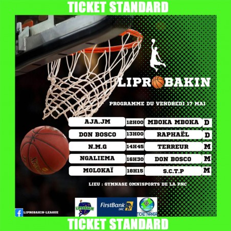 CHAMPIONNAT LIPROBAKIN 2024 : Ticket Standard du 17/05/2024