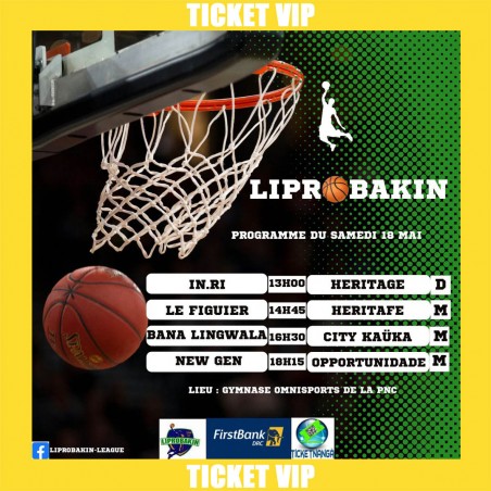 CHAMPIONNAT LIPROBAKIN 2024 : Ticket VIP du 18/05/2024