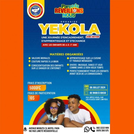 Edition 2 du Programme YEKOLA/ONGD KWIKILA