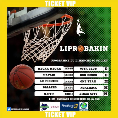 CHAMPIONNAT LIPROBAKIN 2024 : Ticket VIP du 07/07/2024