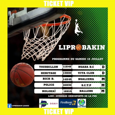 CHAMPIONNAT LIPROBAKIN 2024 : Ticket VIP du 12/07/2024