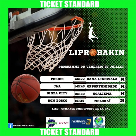 CHAMPIONNAT LIPROBAKIN 2024 : Ticket Standard du 26/07/2024