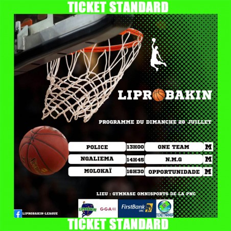 CHAMPIONNAT LIPROBAKIN 2024 : Ticket Standard du 28/07/2024