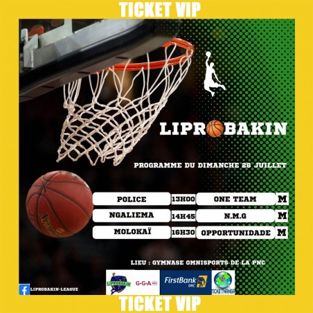 CHAMPIONNAT LIPROBAKIN 2024 : Ticket VIP du 28/07/2024