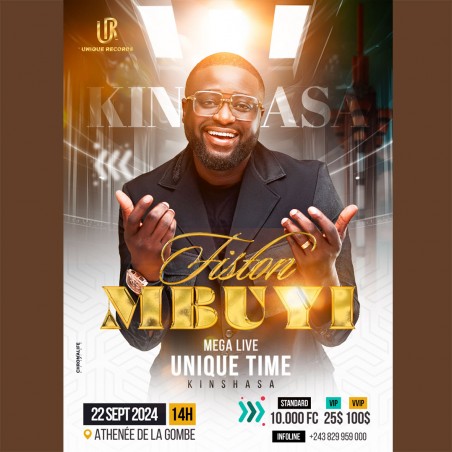 CONCERT FISTON MBUYI MEGA LIVE UNIQUE TIME du 22 Sept 2024